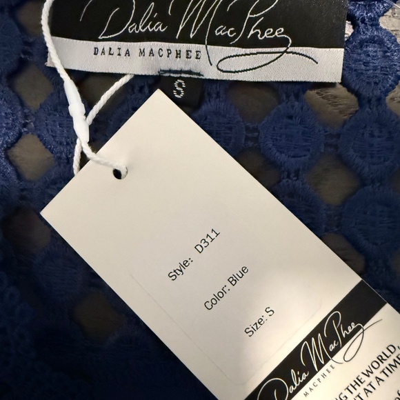 Dalia MacPhee Women’s mini belted Blue dress Size S - Picture 5 of 8